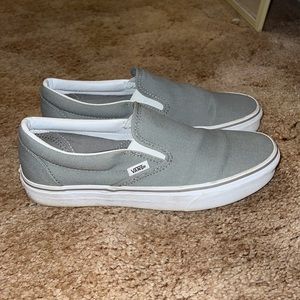 Grey slip on vans